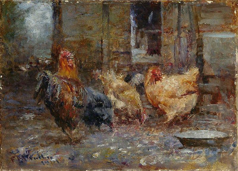 Frederick Mccubbin Chickens oil painting image
